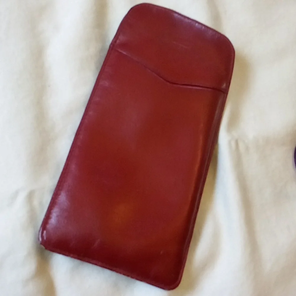 Tura Sunglasses Purple Frames EUC In  Red Leather Case Model ? 887?